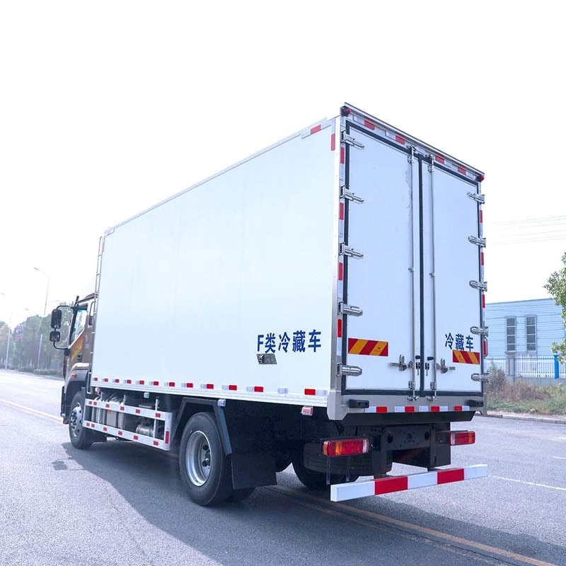 Foton 4x2 10 ton light duty refrigerated truck for sale Oblique Back Plot 

