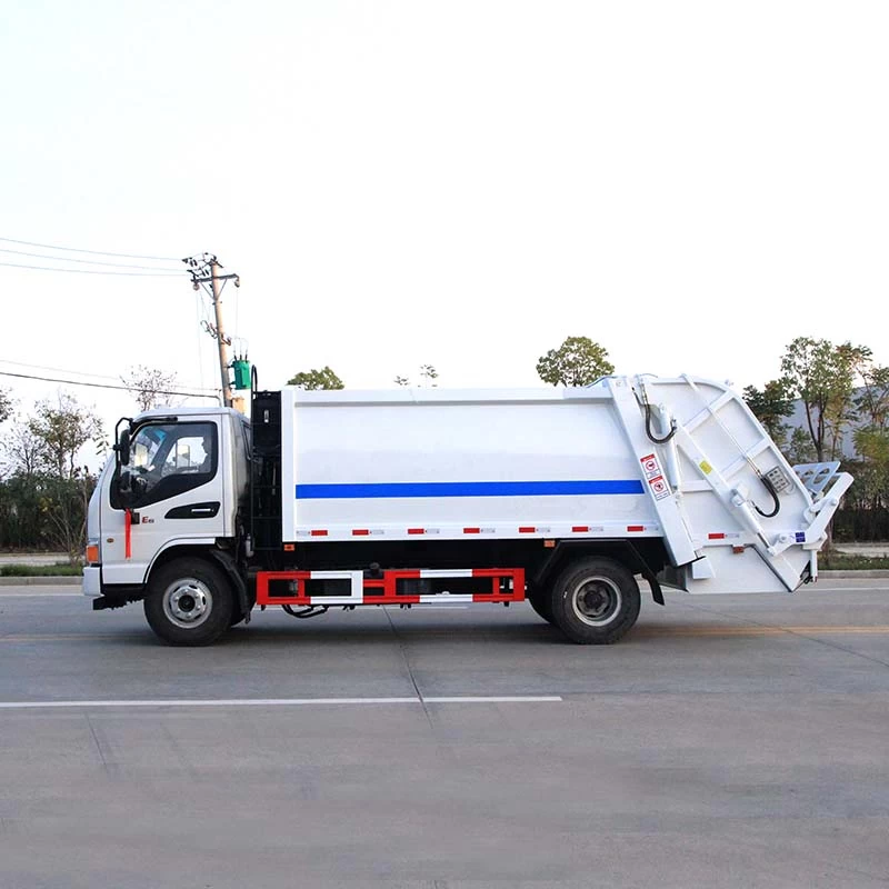 Jac 4x2 Rear Loading 6cbm Compressed Garbage Truck Front side view