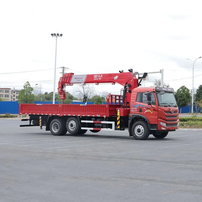 FAW 17.8 meter telescopic boom truck mounted crane Oblique Front View