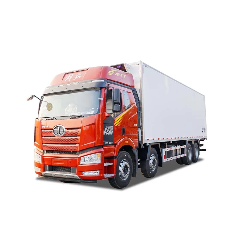 Faw 9.6m  Drive Type Refrigerated Cold Van Truck For Sales Thumbnail
