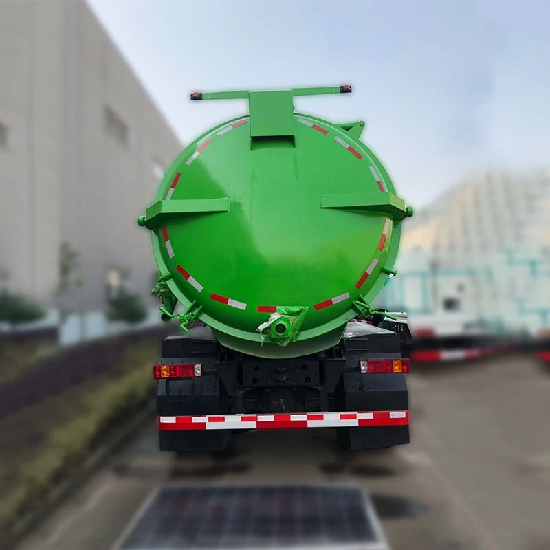 Factory Sinotruk 8x4 20000L Sewage Vacuum Suction Truck Back Image
