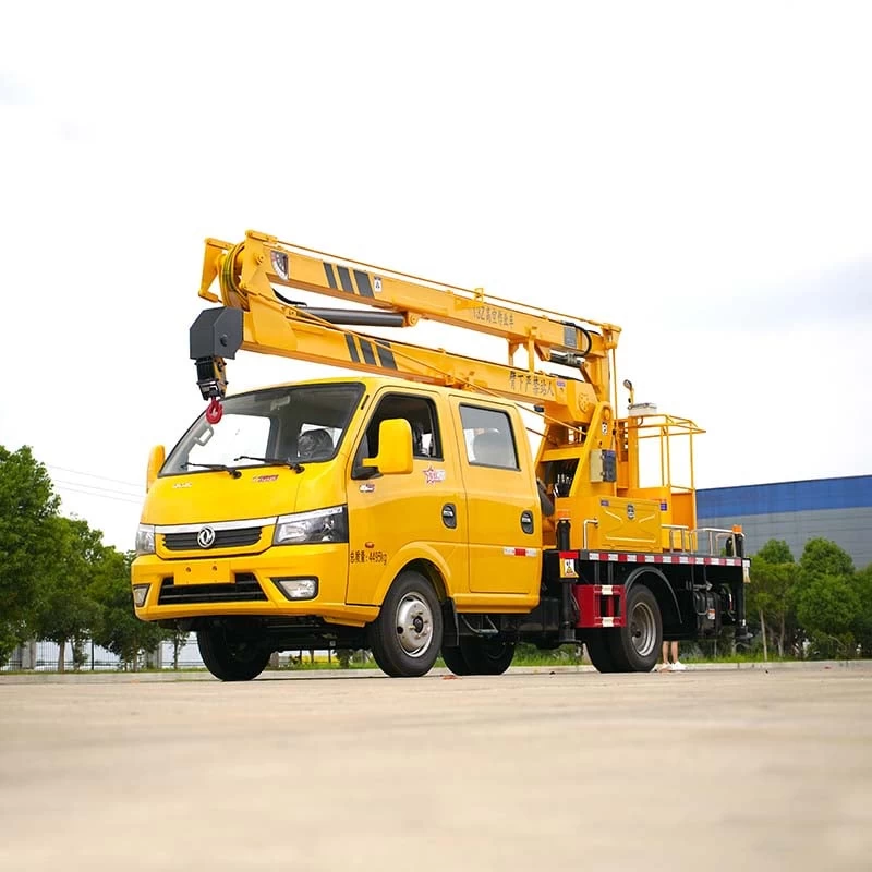 DongFeng 4x2 aerial working platform truck Oblique Front View