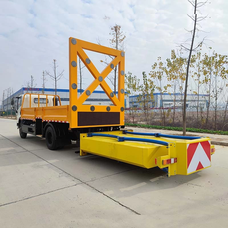HOWO hot sell 100K 4*2 car anti-collision buffer truck Oblique Back Plot