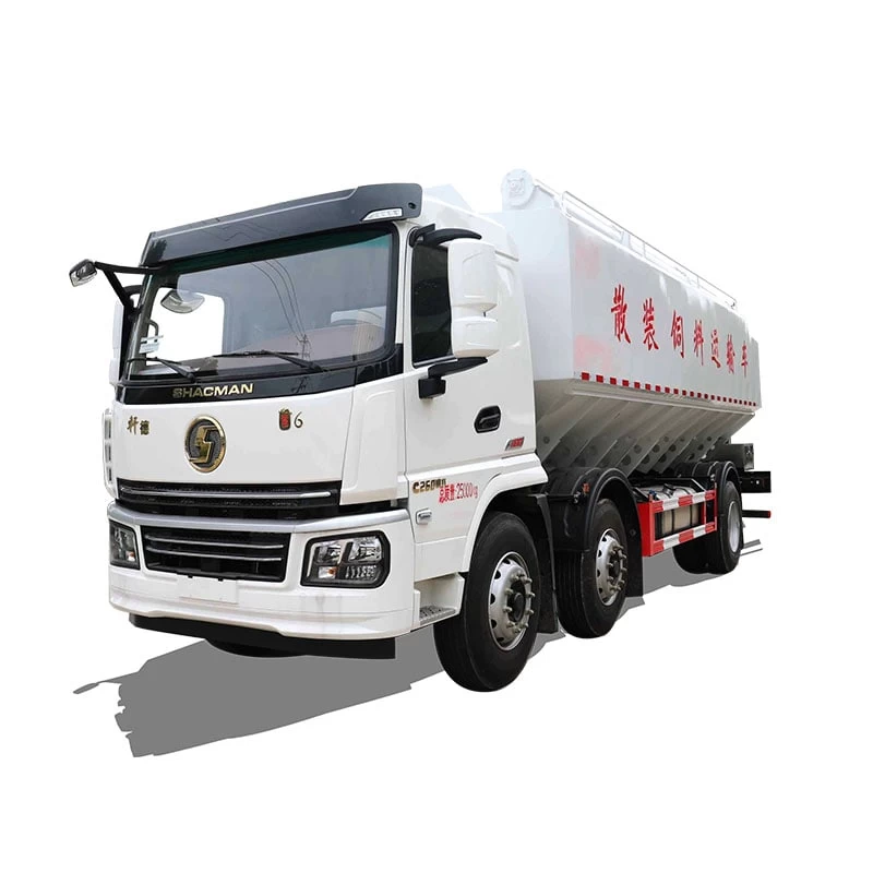 SHACMAN automatic chicken pig feeding bulk feed truck Thumbnail