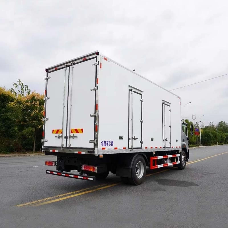 Foton 4x2 Refrigerator Cooling Van Refrigerated Truck Oblique Back Plot