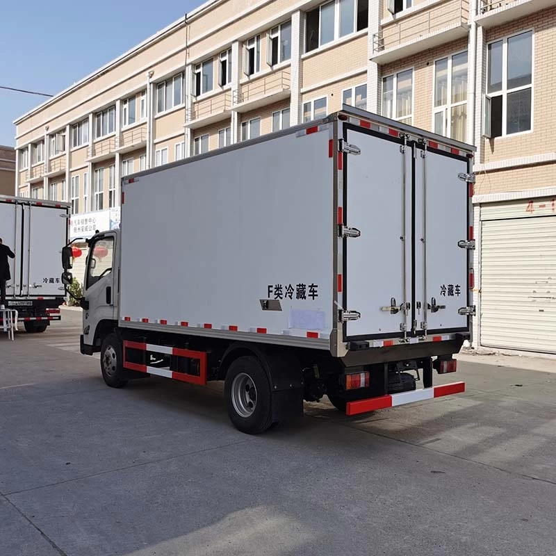 JMC 4x2 refrigerated box 16m3 small refrigerated trucks Oblique Back Plot