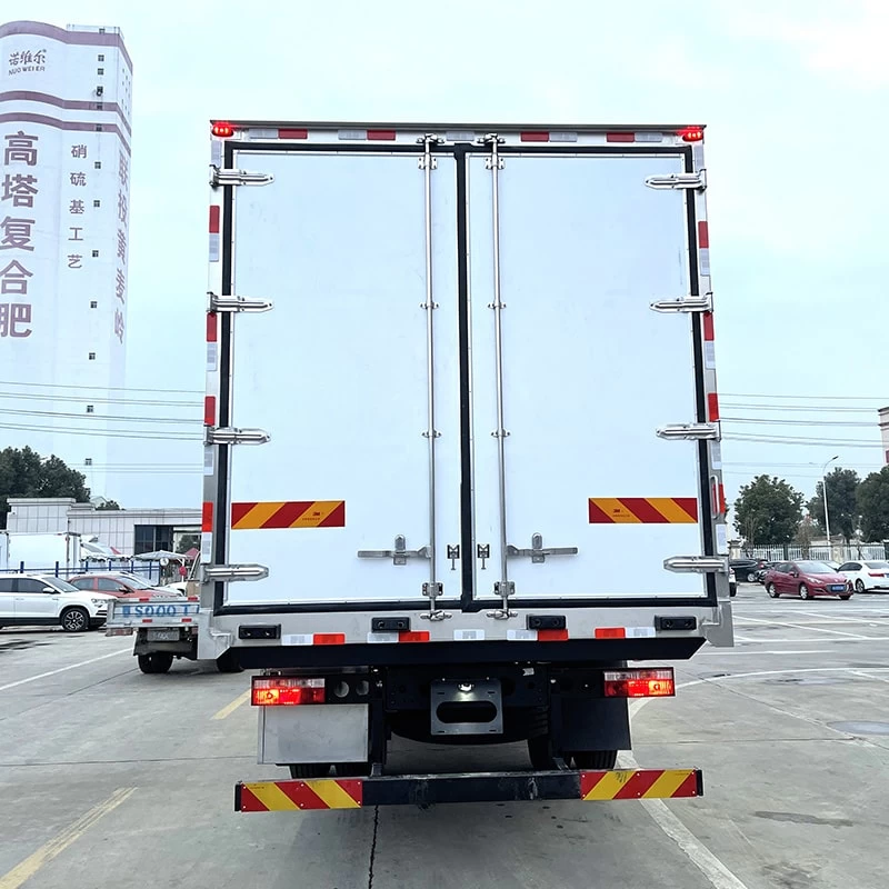 JAC 4*2 reefer fresh food refrigerator trucks for sale Back Image