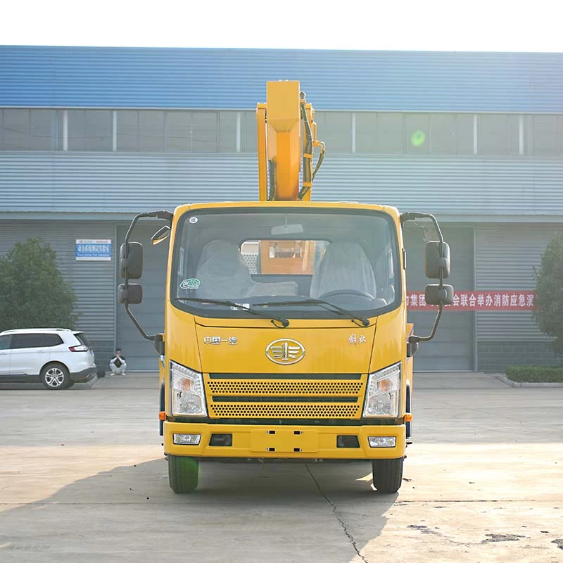 FAW 21m bucket truck aerial working platform Front View 