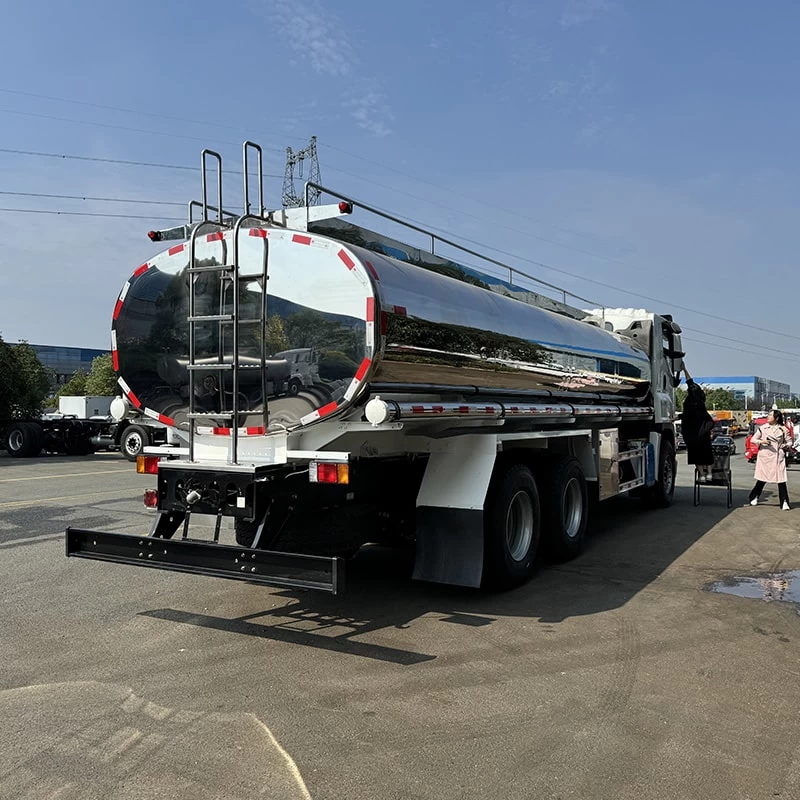 ISUZU 6×4 20m3 aluminum alloy tank truck for Price Oblique Back Plot