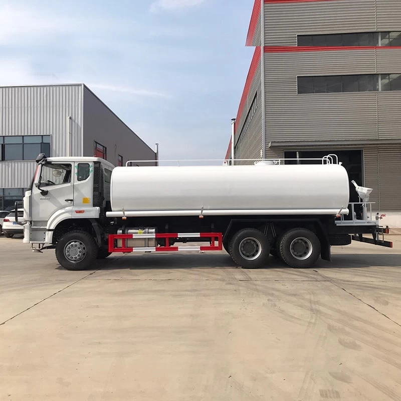 HOWO 6*4 25 ton watering cart water tank truck for sale Front Side View
