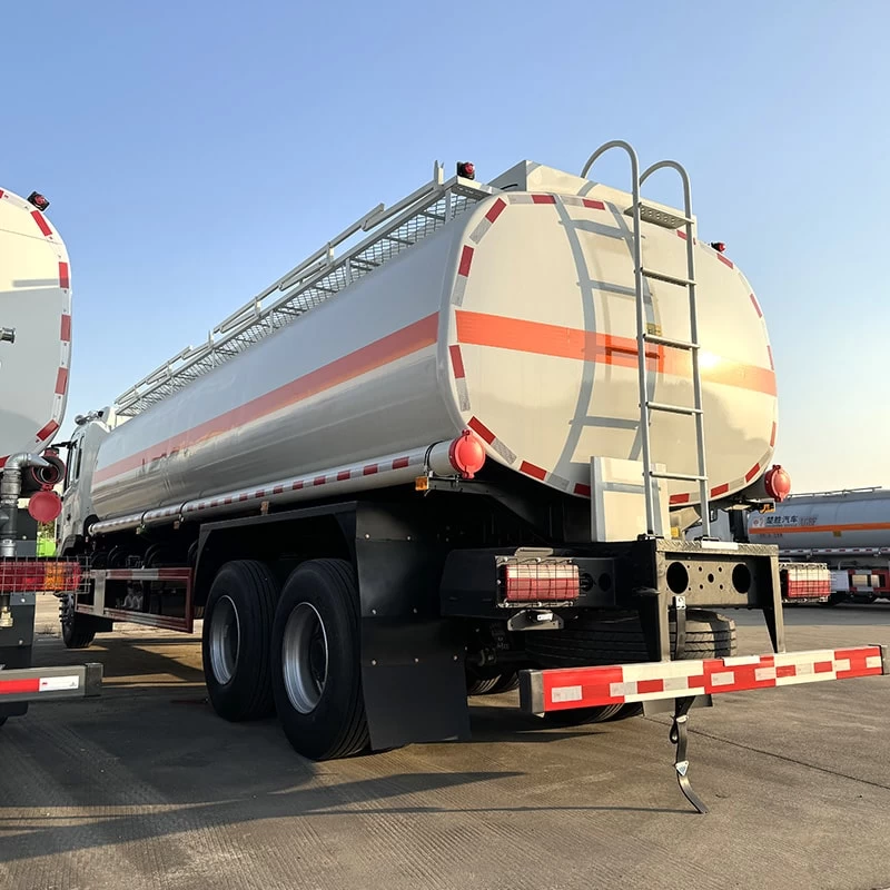 JAC 6*4 refuelling oil fuel diesel delivery tank truck Oblique Back Plot