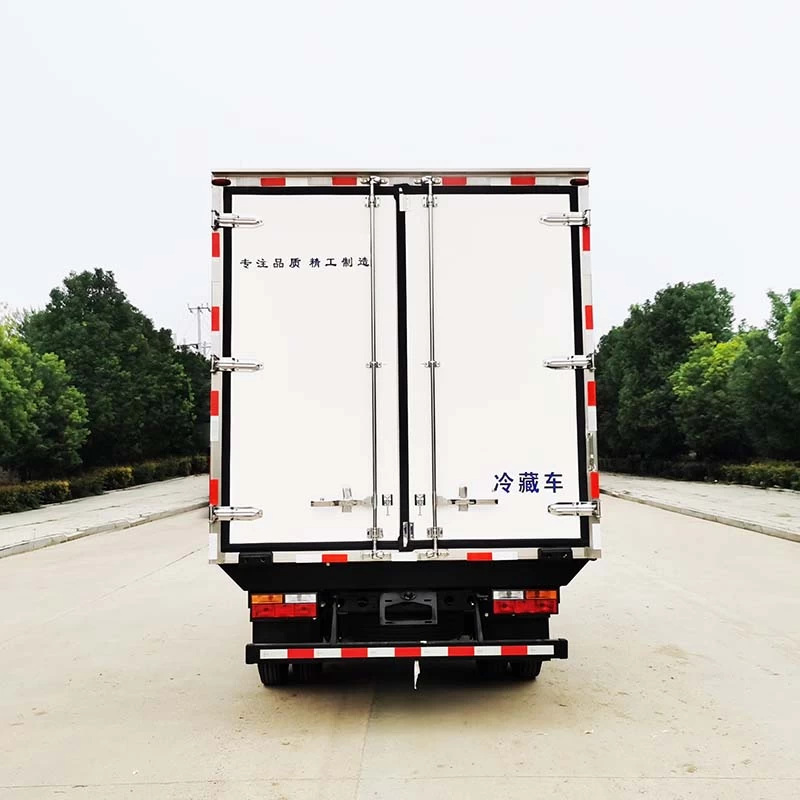 Shacman 3ton Van Box Truck Refrigerator Truck Back Image
