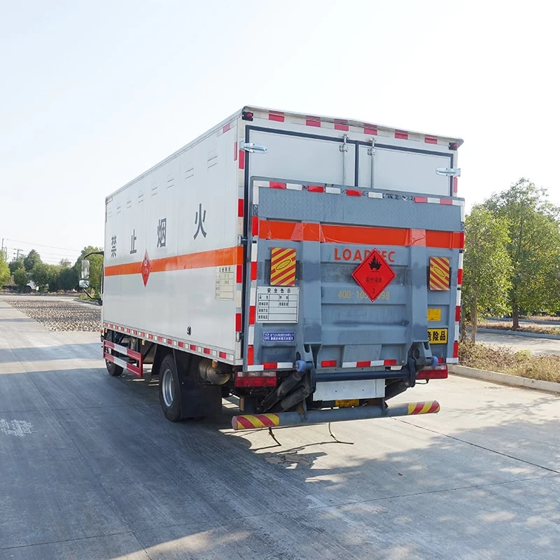 FAW 4*2 flammable liquid explosion-proof truck for sale Oblique Back Plot
