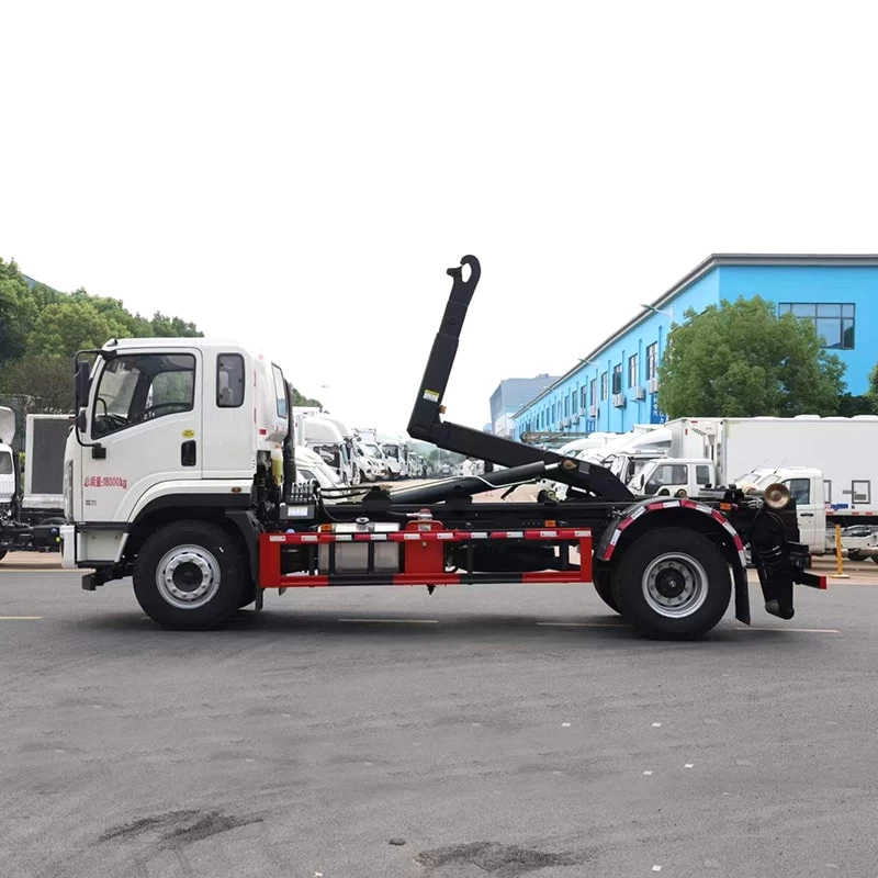 Shacman 18 Ton 4x2 Diesel Hydraulic Roll Off Garbage Truck
Front Side View