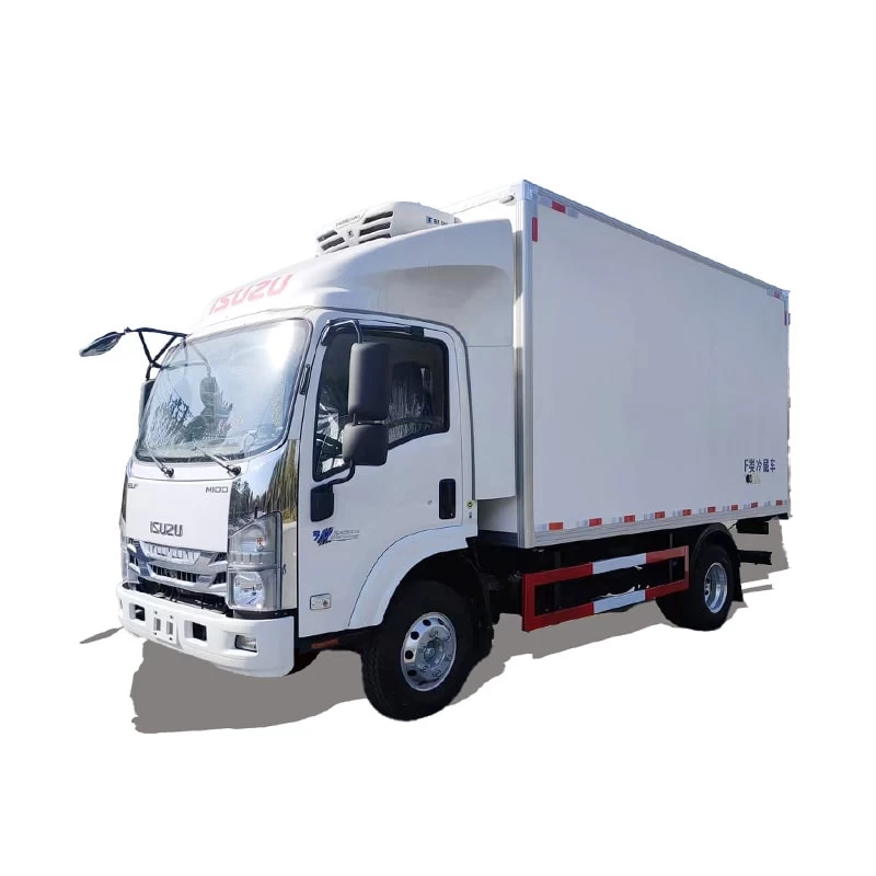 Isuzu 4*2 18cbm frozen meat freezer refrigerator trucks Thumbnail