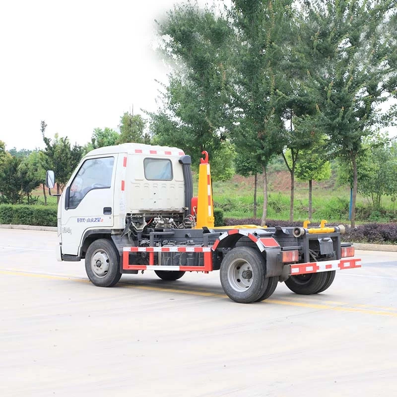 Foton mini 2-3 CBM Hook Lift Garbage Truck Oblique Back Plot