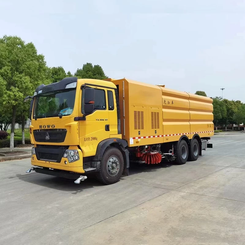 SINOTRUK high pressure 6*4 road street sweeper trucks-anka truck