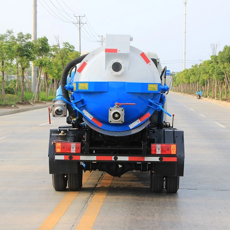 FOTON 3cbm vaccum wastewater sewage suction tanker truck Back Image

