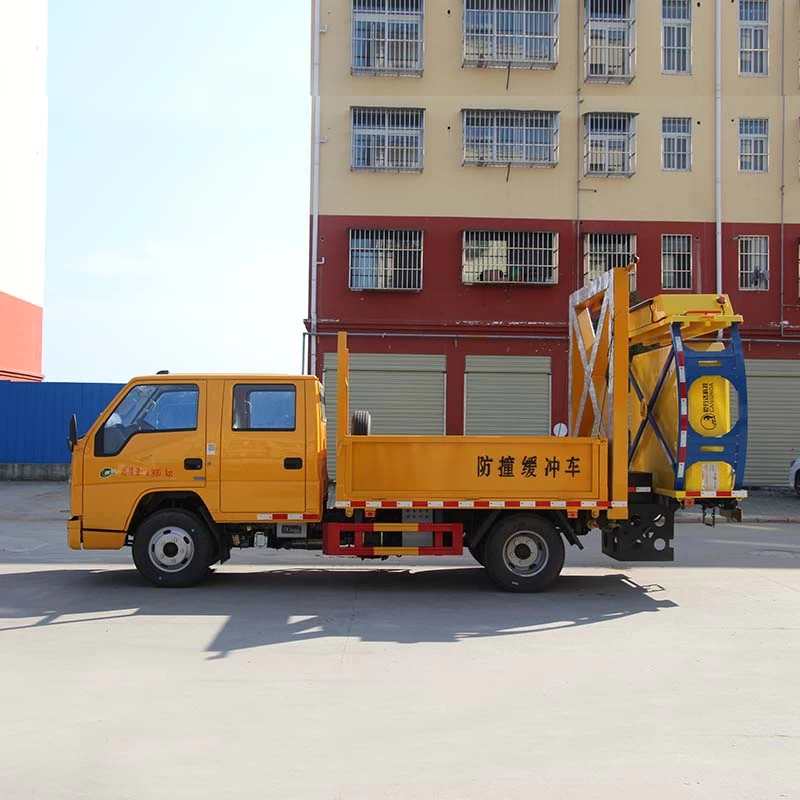 China JMC 80K anti crash buffer truck Front Side View
