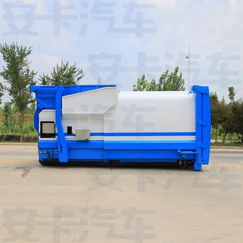 10 cbm cummins engine detachable garbage truck Front Side View