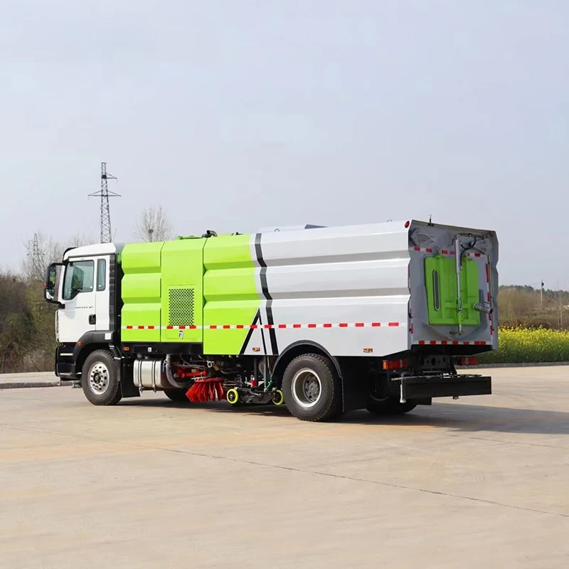 SINOTRUK high quality 4*2 new or used sweeper-washer truck Oblique Back Plot
