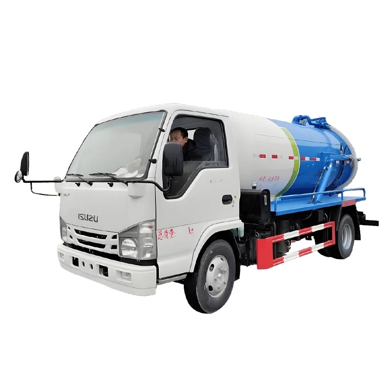 ISUZU ELF 5000L Mini Small Sewage Suction Truck Price Thumbnail
