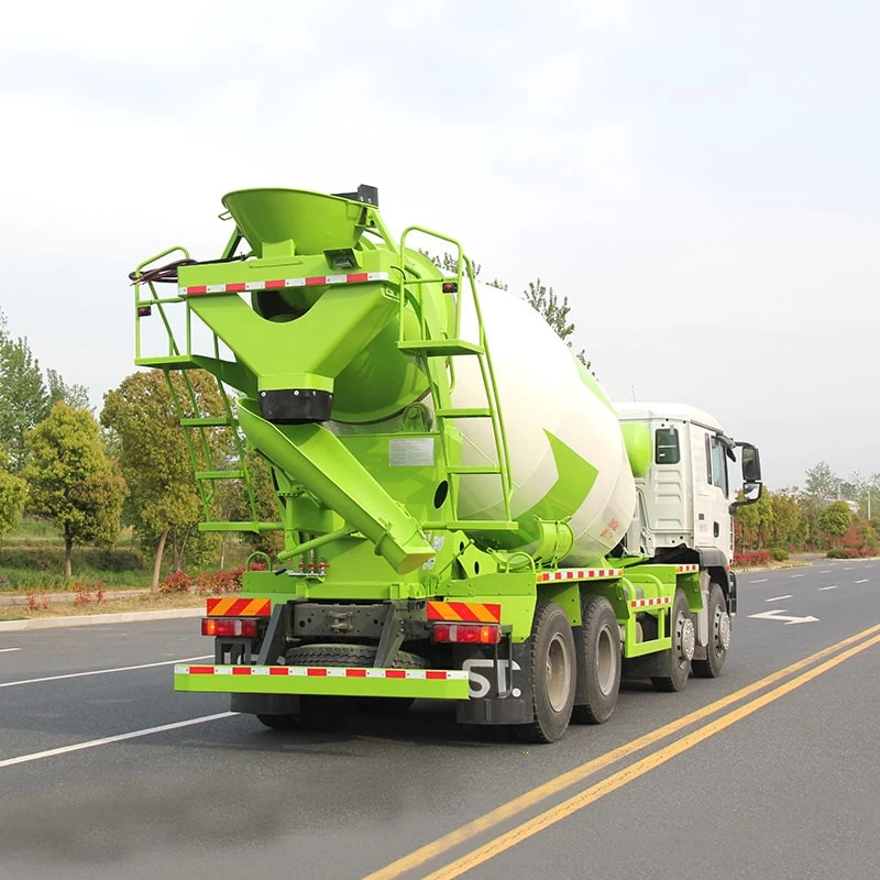 HOWO 8 m3 volumetric concrete mixer truck for sale Oblique Back Plot