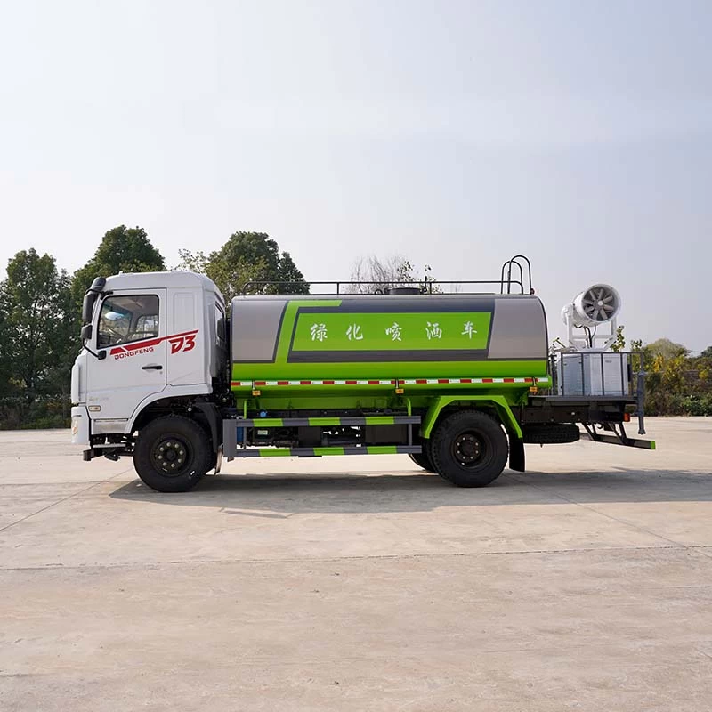 DongFeng 12cbm water tank truck Front Side View