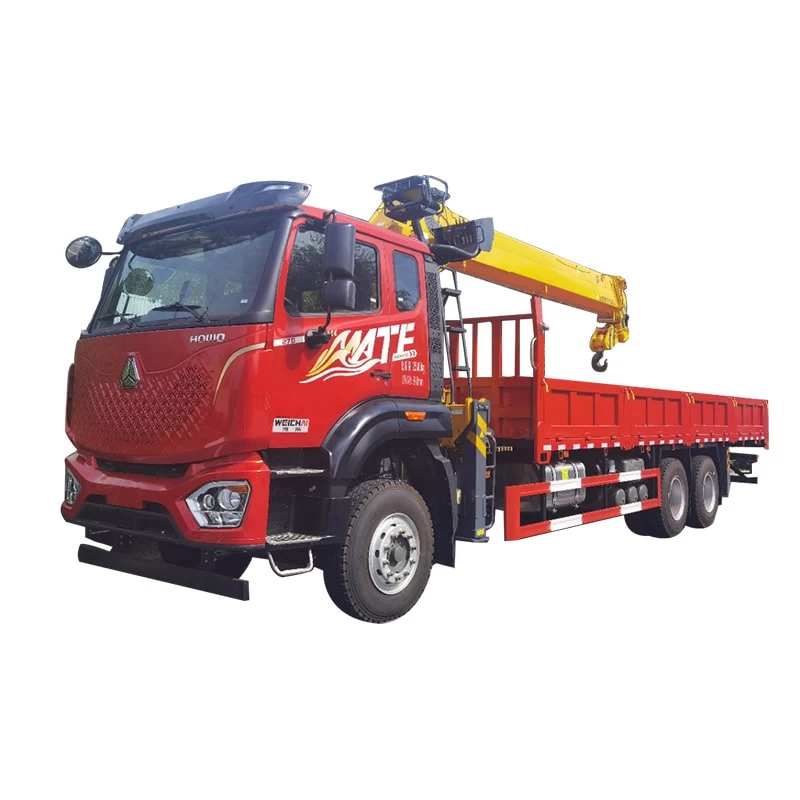 Sinotruck Howo 14 Ton Telescopic Boom Truck Mounted Crane Thumbnail
 