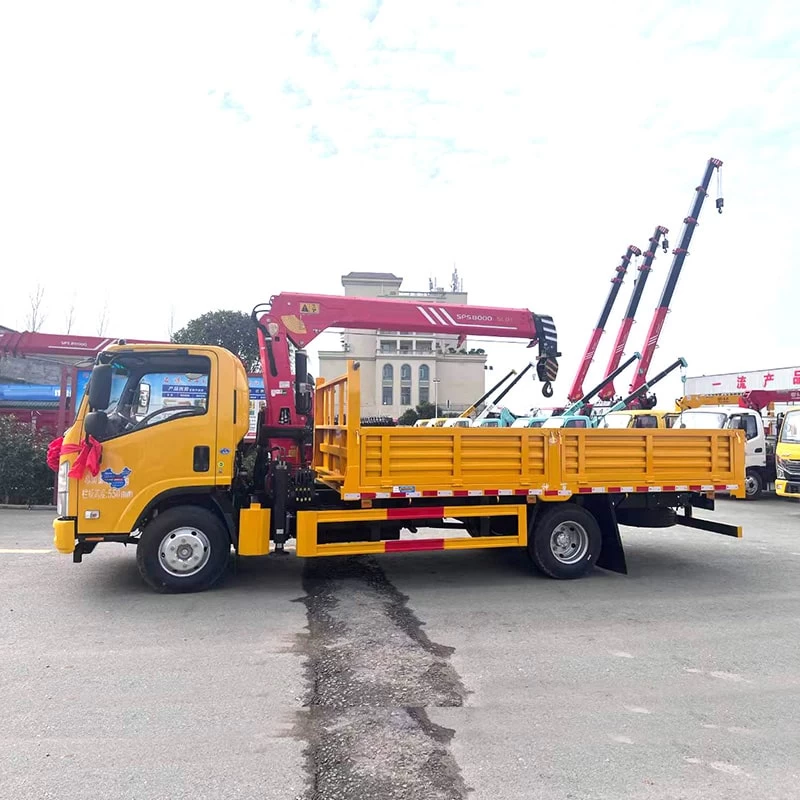 Japan Brand Isuzu 3 Ton 5 Ton 10 Ton Truck Mounted Crane
Oblique Front View