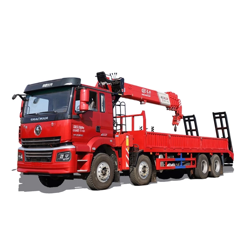 SHACMAN 8x4 14 16 tons truck mounted telescopic crane Thumbnail