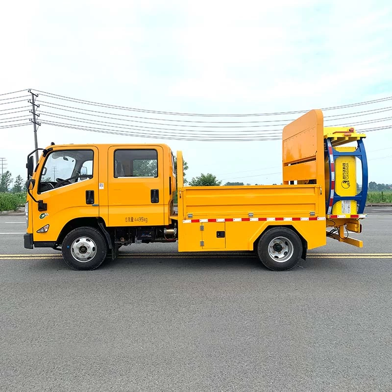 JMC 4*2 6 people seat Collision Mitigation Truck Front Side View
