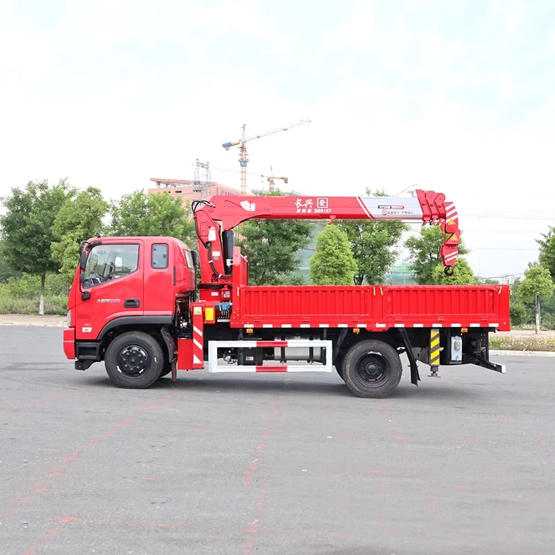 FOTON 13 meter telescopic boom 4*2 truck mounted crane Front Side View 