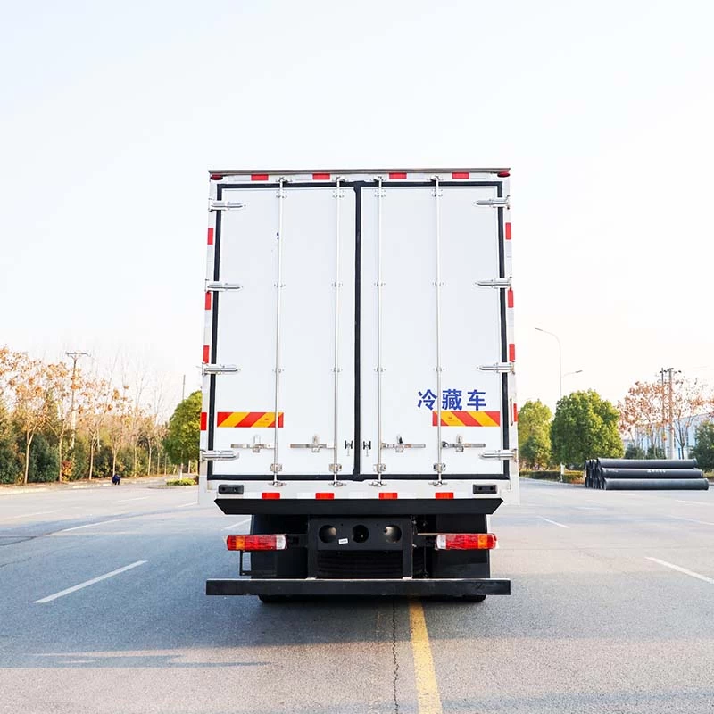 Faw 9.6m  Drive Type Refrigerated Cold Van Truck For Sales Back Image
