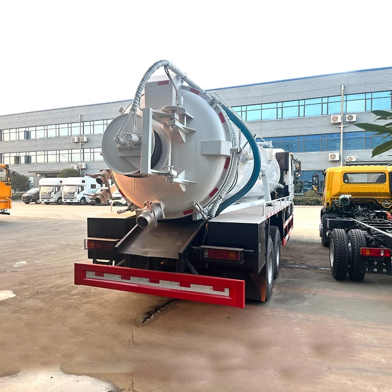 Shacman 6x4 20CBM Sewage Suction Truck  Fecal Septic Suction Oblique Back Plot