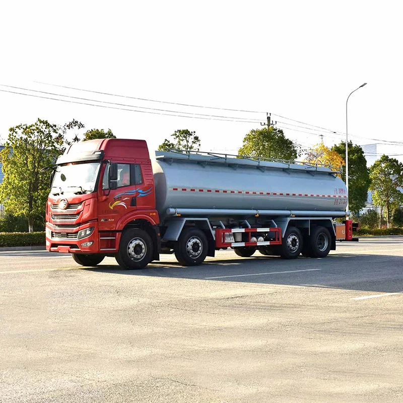 FAW 18 ton lubricating oil sea water transport truck Oblique Front View