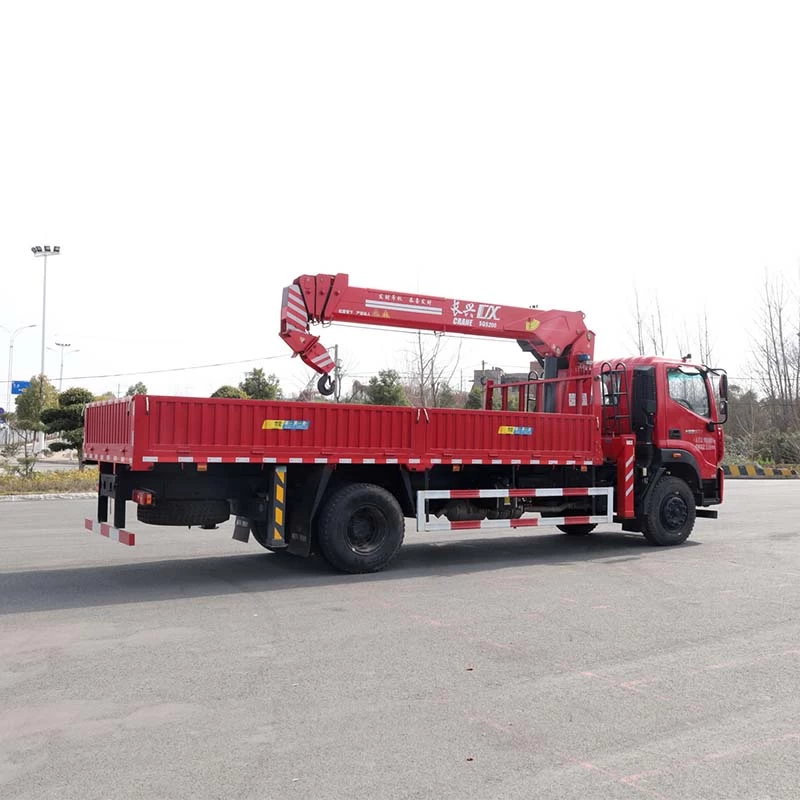 FOTON 4*2 15 meter Telescopic boom truck mounted crane Oblique Back Plot