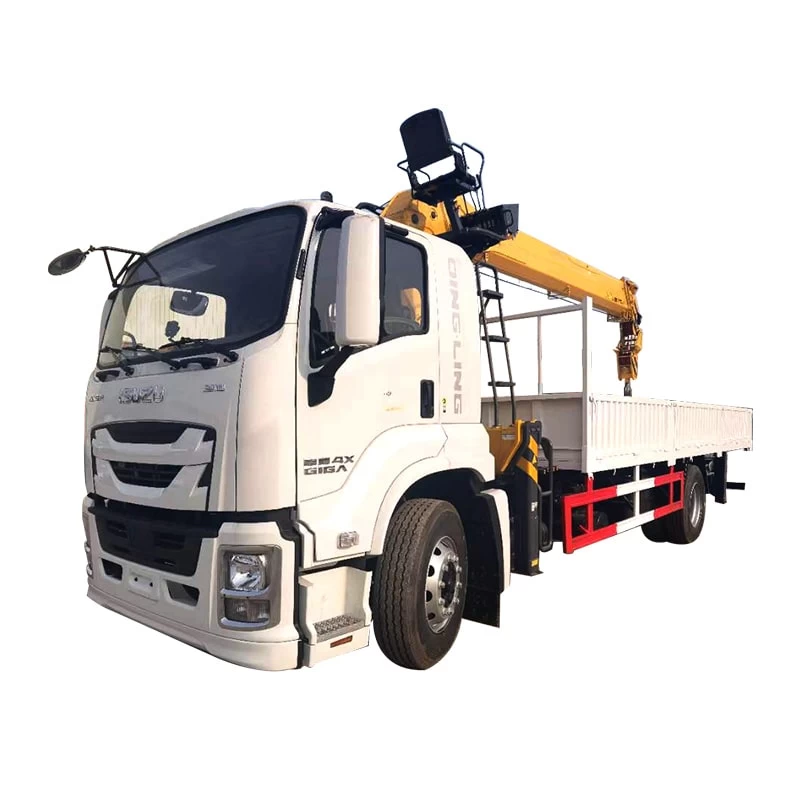 ISUZU 10 Ton Hydraulic Boom Crane Truck for Weight Lifting   Thumbnail
