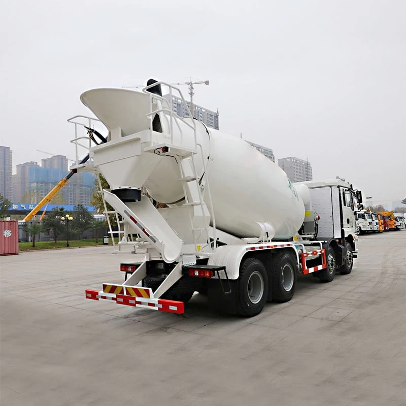 SHACMAN 8*4 8 cubic meters mobile mixer truck for sale Oblique Back Plot
 