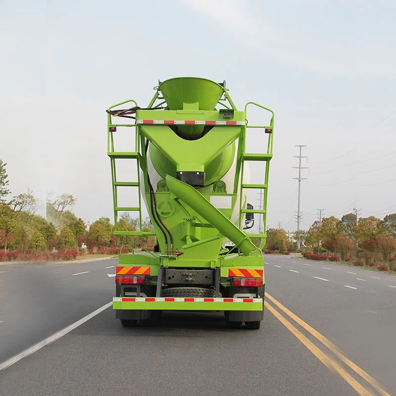 HOWO 8 m3 volumetric concrete mixer truck for sale Back Image