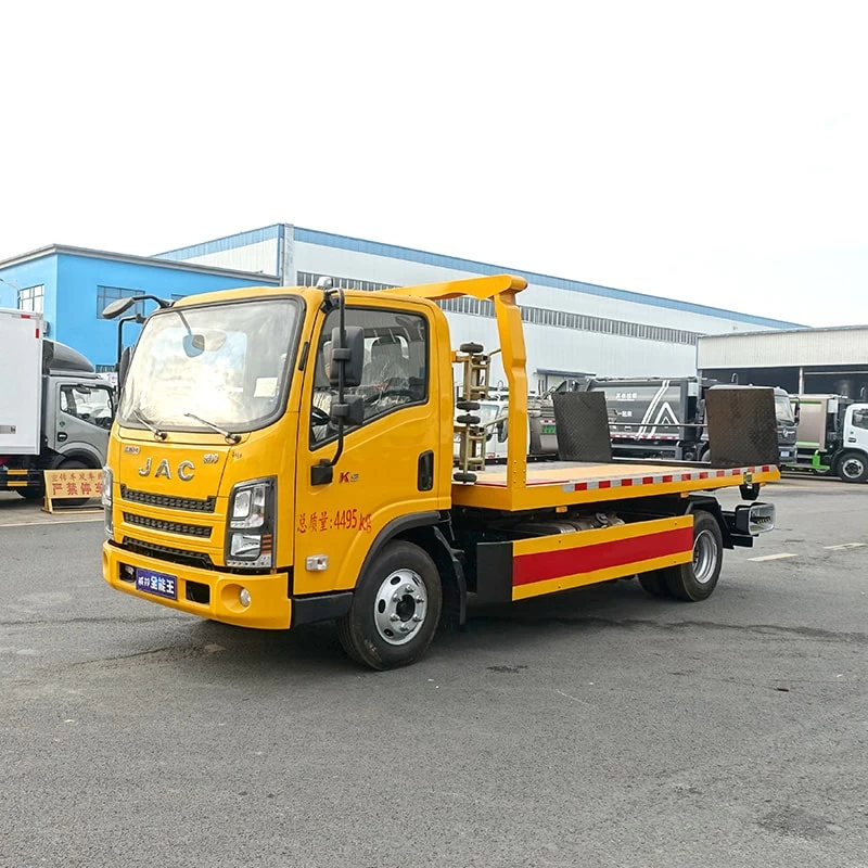 JAC 4*2 light duty 3 ton wrecker body tow trucks wreckers Oblique Front View