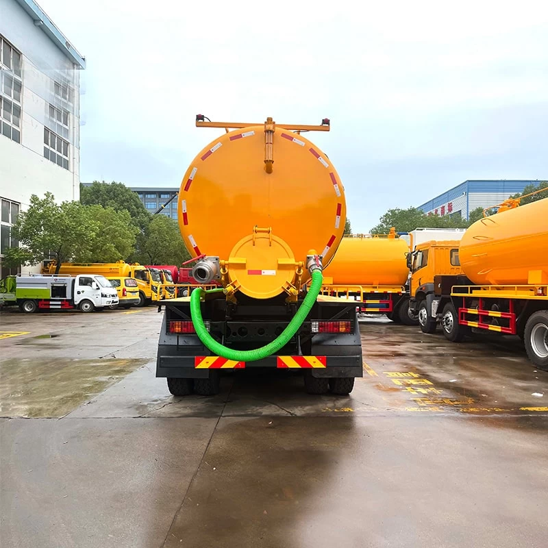 FAW 8*4 30 cubic vaccum sewage fecal suction truck Back Image
