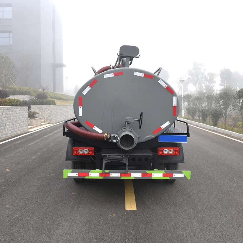 Foton 5500L 115HP toilet septic tank suction truck Back Image