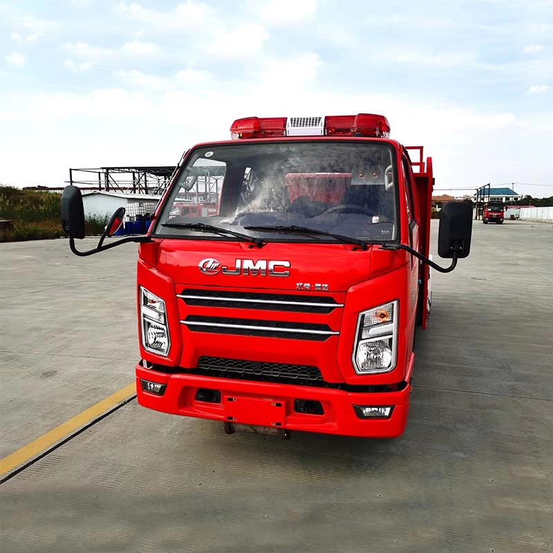 JMC 2000L Mini Water Tank Fire Fighting Truck Front View