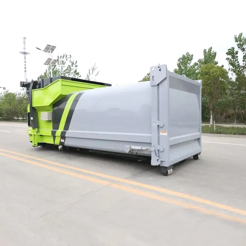 20cbm mobile compressed garbage station hook up garbage trucks Oblique Back Plot