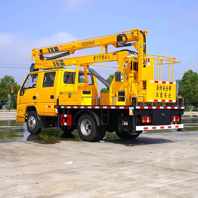 JMC 13m bucket truck aerial work platform truck Oblique Back Plot