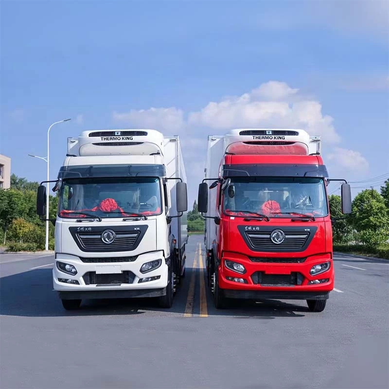 DongFeng 9.6m 6x4 Refrigerated Truck Front View