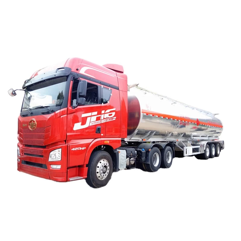 3 Axles 49000L Crude Oil Gasoline Petrol Tanker Semi Trailer Thumbnail
