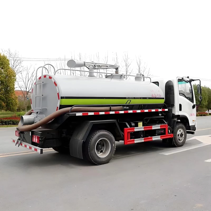 Shacman Fecal Septic Suction Truck 12000L for Sale Oblique Back Plot
