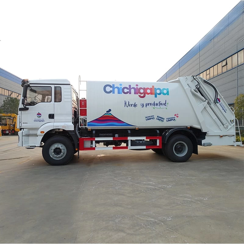 SHACMAN 14 CBM Waste Compactor Truck for Sale Front Side View
